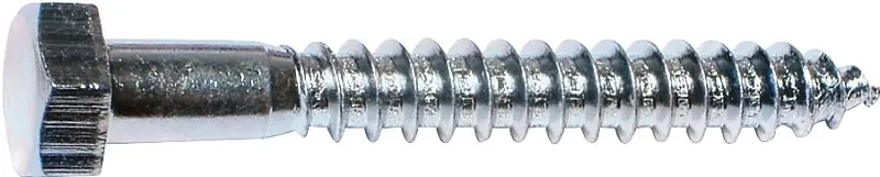 Midwest Fastener 01321 Zinc-Plated Lag Screw – 3/8-Inch Diameter × 5-Inch Overall Length For Wood Framing 1