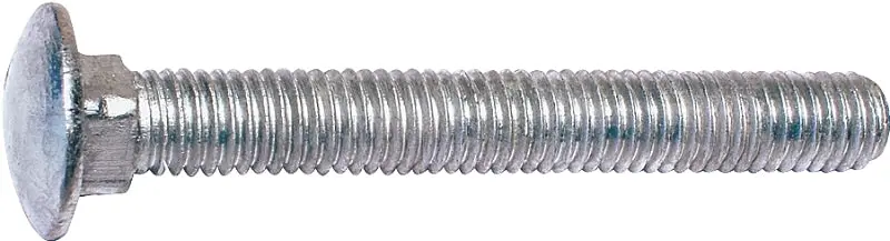 Midwest Fastener 05523 Carriage Bolt – 1/2"-13 Nc Thread, 4" Overall Length, Grade 2 Steel 1
