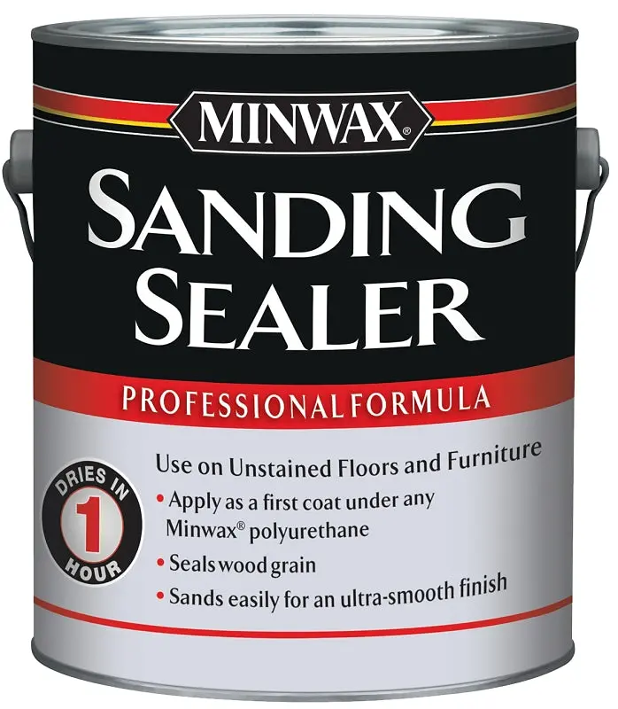 Minwax 157000000 Sanding Sealer – Cream-Tinted Liquid, 1-Gallon Can 1