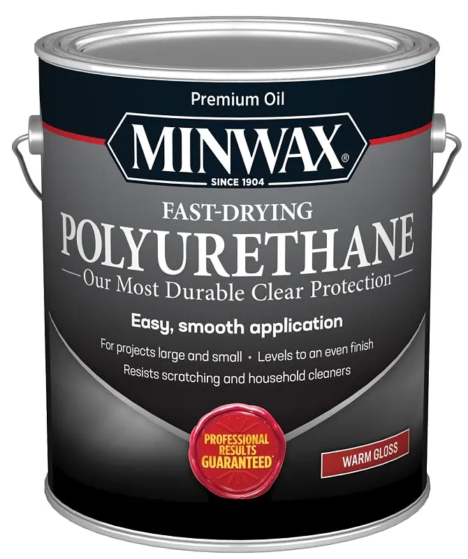 Minwax 319000000 Fast-Drying Gloss Polyurethane – Clear, Water-Resistant, 1 Gallon Can 1