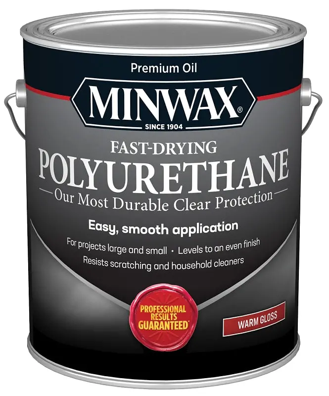 Minwax 319100000 Fast-Drying Gloss Polyurethane – Clear Protective Wood Finish, 2.5-Gallon Can 1