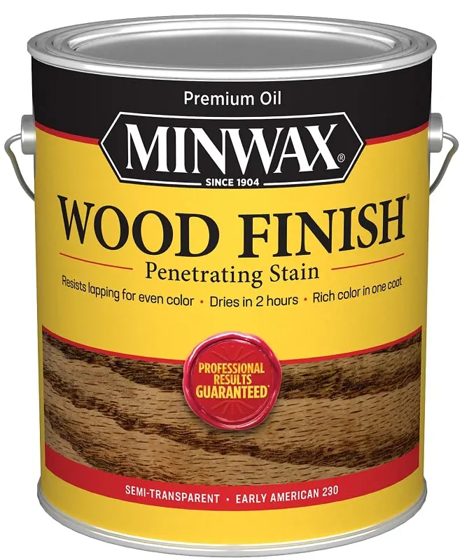 Minwax 71008000 Early American Oil-Based Wood Stain – 1-Gallon Can, Rich Warm Tone 1
