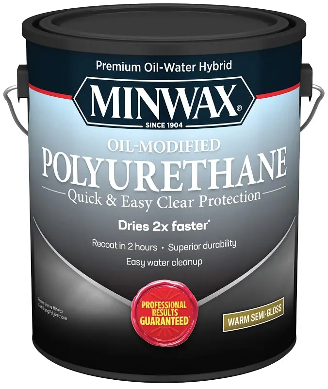 Minwax 710320000 Semi-Gloss Polyurethane – Clear Protective Finish, 1-Gallon Can, Interior/Exterior Use 1