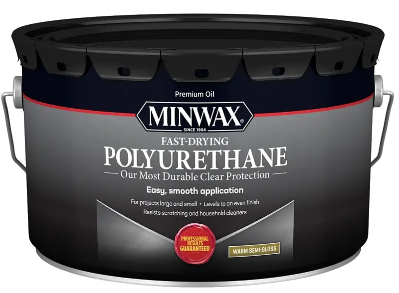 Minwax 71058000 Gloss Polyurethane Finish – Clear Liquid Protective Coating, 2.5-Gallon Can 1