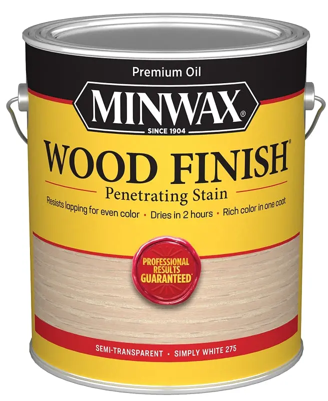 Minwax 711520000 Simply White Wood Stain – 1-Gallon Liquid Formula For Interior/Exterior Use 1
