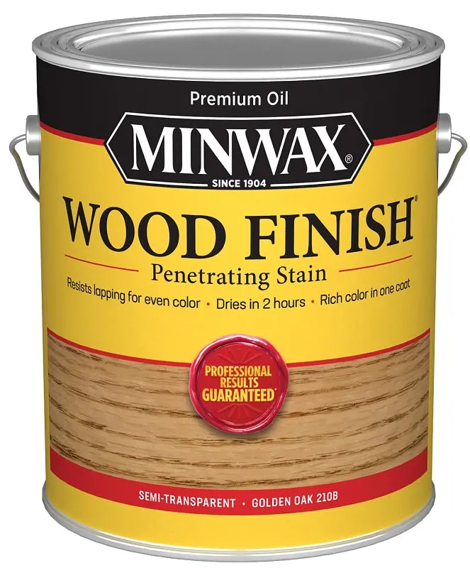 Minwax Golden Oak Oil-Based Wood Stain – 1-Gallon Can, Rich Warm Tone Finish 1