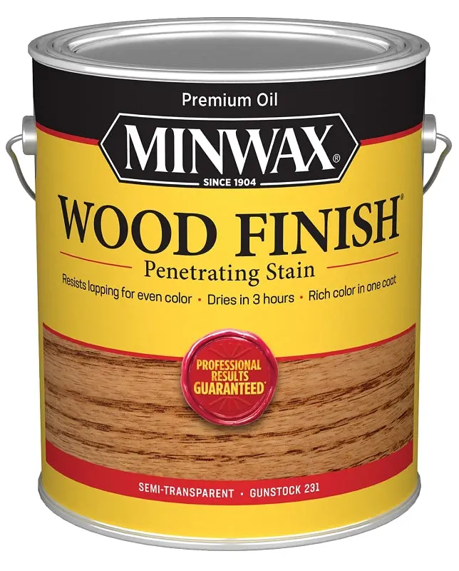 Minwax Gunstock Wood Stain – 1-Gallon Oil-Based Interior/Exterior Finish 1