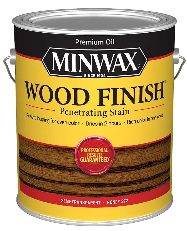 Minwax Honey Wood Stain – 1-Gallon Liquid Formula For Interior/Exterior Projects 1
