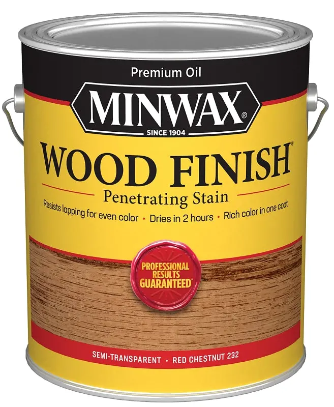 Minwax Red Chestnut Oil-Based Wood Stain – 1-Gallon Liquid Formula For Rich, Durable Color 1