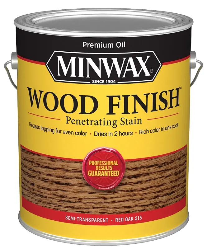 Minwax Red Oak Oil-Based Wood Stain – 1-Gallon Can, Rich Grain Enhancement Formula 1