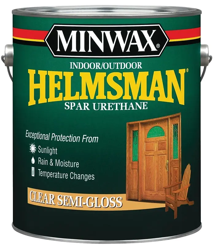 Minwax Spar Varnish Semi-Gloss – Oil-Based Marine-Grade Finish, 1-Gallon Pail (400 Sq Ft Coverage) 1