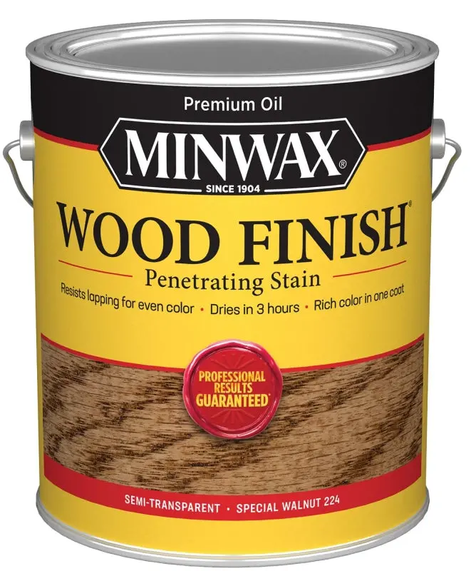 Minwax Special Walnut Oil-Based Wood Stain – 1-Gallon Liquid Formula For Interior/Exterior Use 1