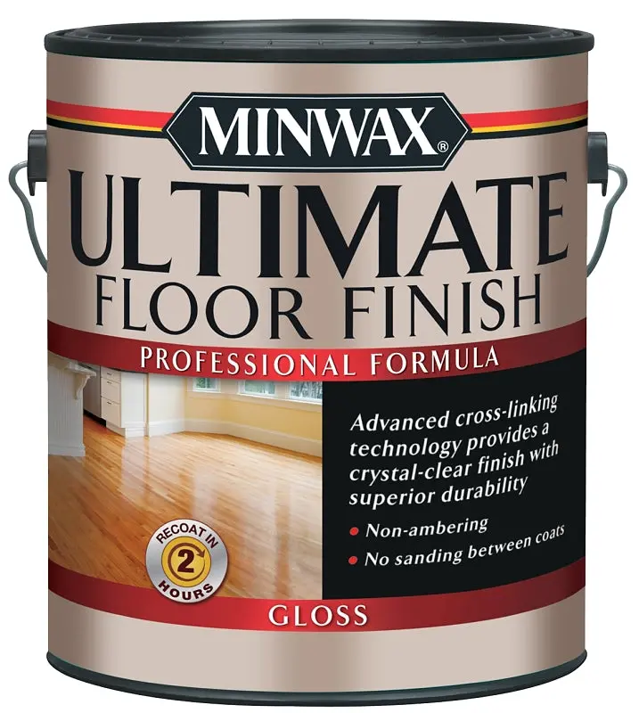 Minwax Ultimate Floor Finish – Crystal Clear Gloss Polyurethane, 1 Gallon Can 1