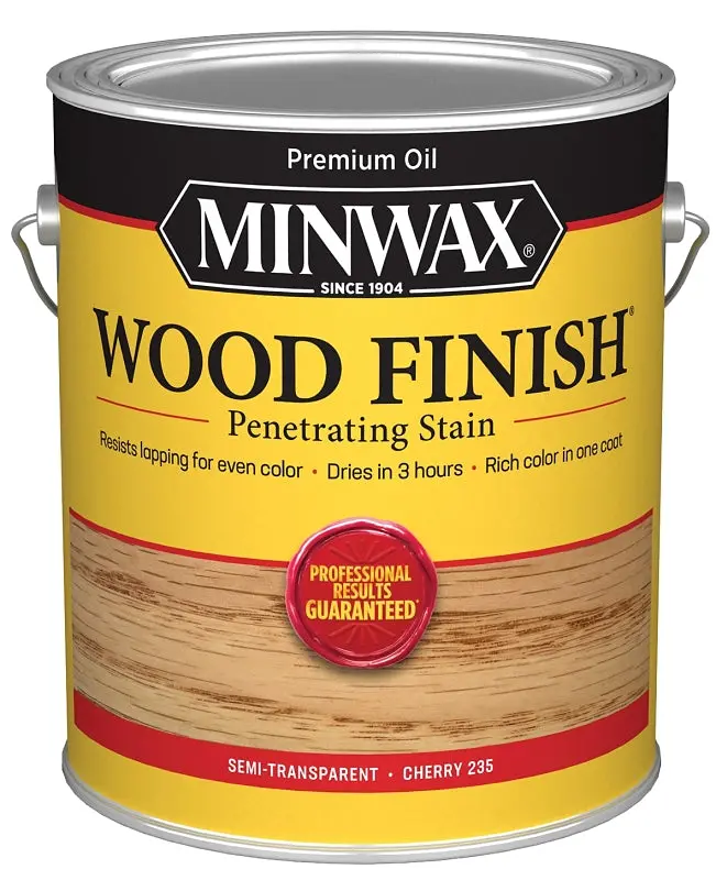 Minwax Wood Finish 710790000 Cherry Stain – Oil-Based Liquid Formula, 1-Gallon Can For Interior/Exterior Wood 1