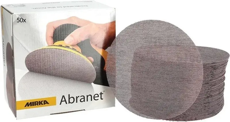 Mirka Abranet Hook-And-Loop Sanding Discs (Ø125 Mm, G120, 50 Pcs) – Model 5423205012 – Clearance 1