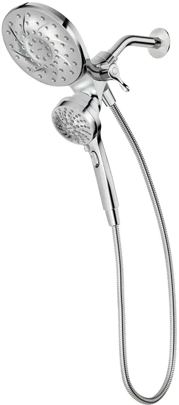 Moen 26009Srn Handheld + Rain Shower Combo – 6-Function Metal System, 2.5 Gpm Flow Rate 1