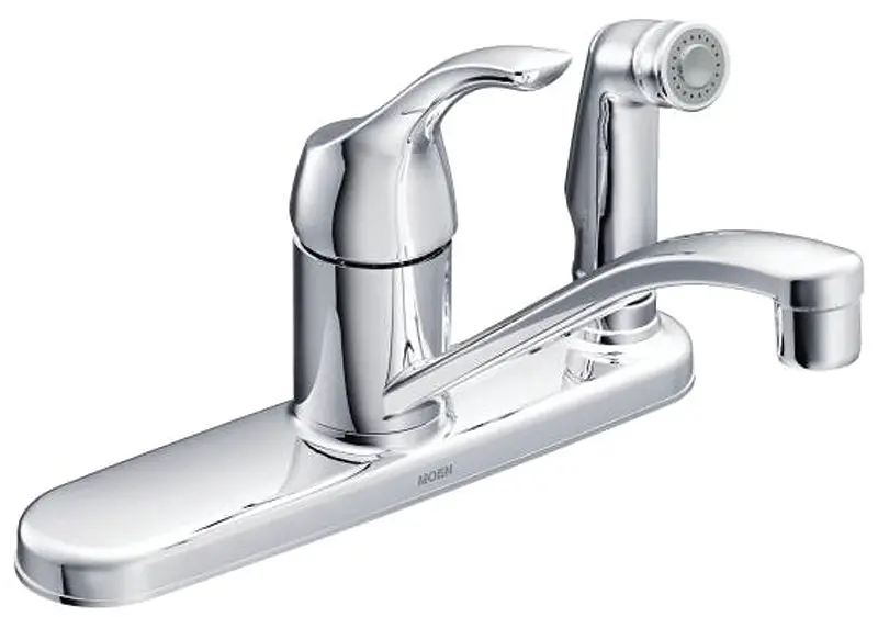 Moen Adler Ca87554C Chrome Kitchen Faucet – Compact 10.25-Inch Width, 6.625-Inch Height, Sleek Modern Design 1