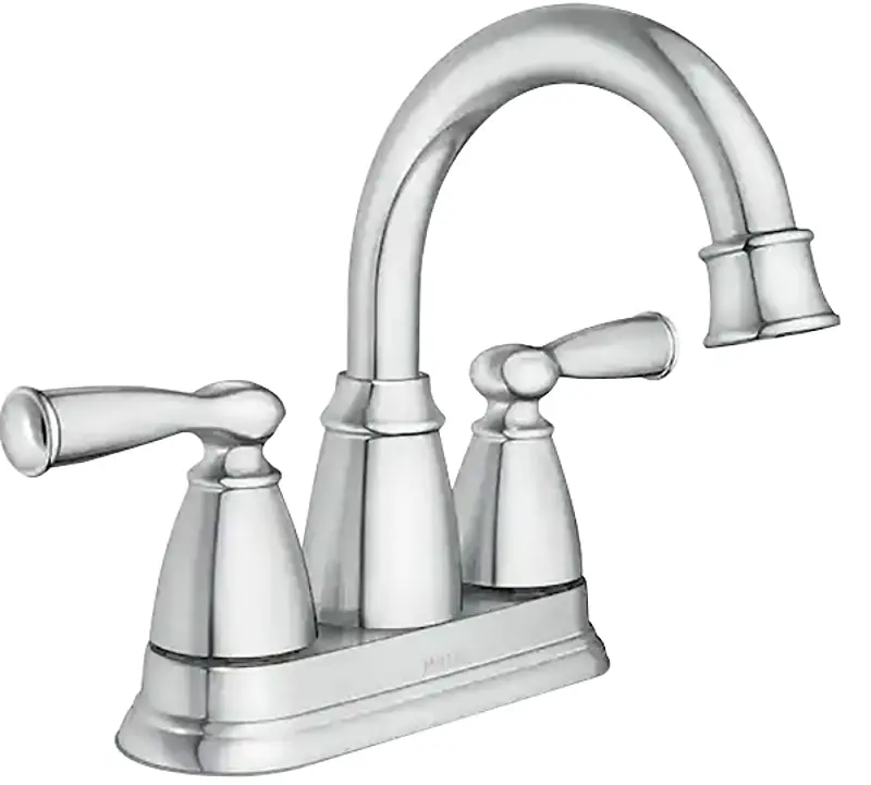 Moen Banbury 84943 Centerset Bathroom Faucet – High-Arc Spout, Chrome Finish, 1.2 Gpm Flow Rate 1