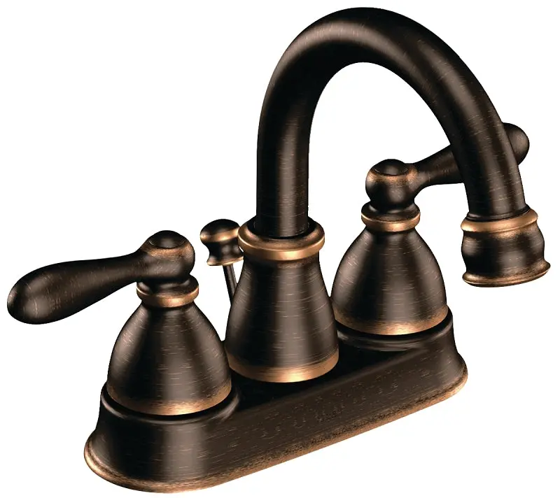 Moen Caldwell Ws84667Brb Two-Handle Bathroom Faucet – 1.2 Gpm Flow, Mediterranean Bronze Finish 1