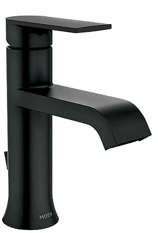 Moen Genta Single-Handle Bathroom Faucet – Matte Black Finish, 4" Centers, 1.2 Gpm Flow 1