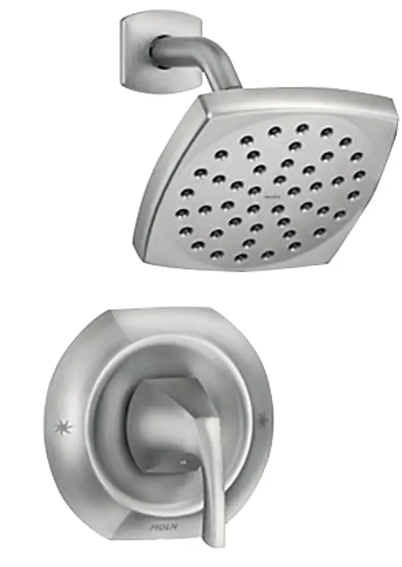 Moen Lindor Posi-Temp Tub And Shower Valve – 1-Handle, 1.75 Gpm, Brushed Nickel Finish 1