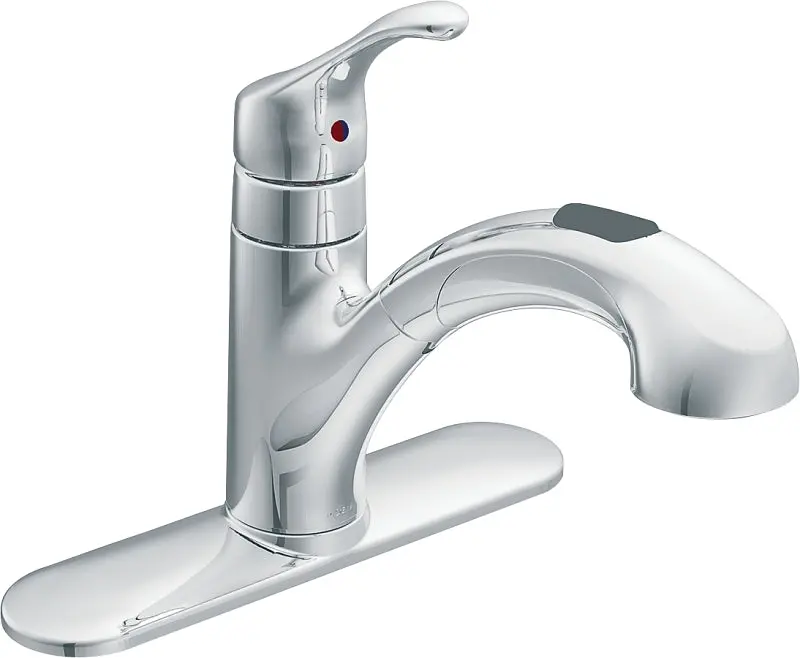 Moen Renzo Ca87316C Kitchen Faucet – 1.5 Gpm, Single-Handle, Stainless Steel Finish, Deck-Mount Design 1