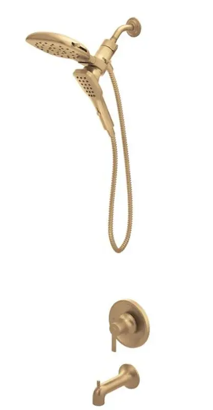 Moen Zyla 82140Bzg Single-Handle Tub And Shower Faucet With Handheld Showerhead (1.75 Gpm) 1