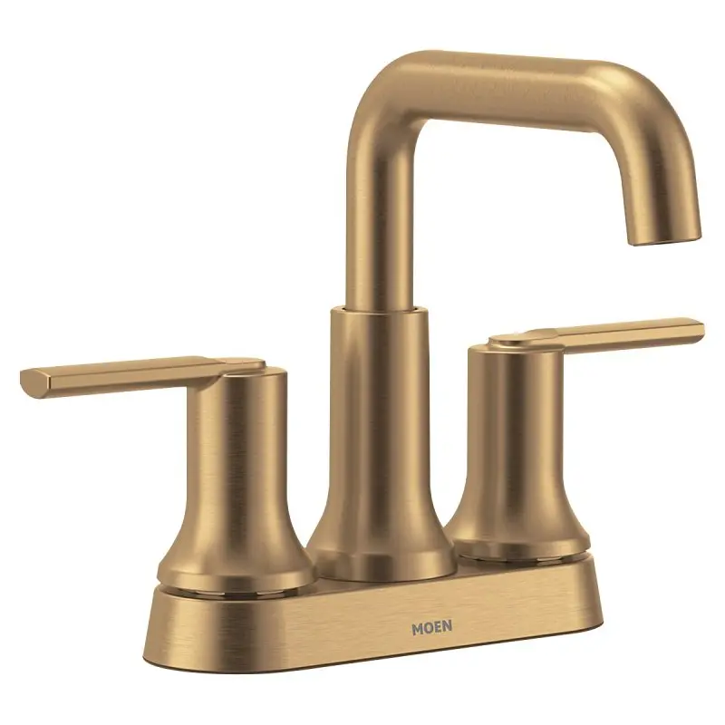 Moen Zyla 84141Bzg Two-Handle Bathroom Faucet – 1.2 Gpm, 3-Hole Deck Mount, Stainless Finish 1
