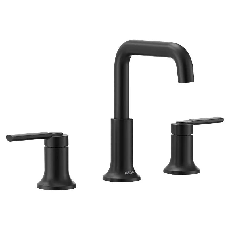 Moen Zyla Two-Handle Bathroom Faucet – 1.2 Gpm, Matte Black Finish, 3-Hole Installation 1