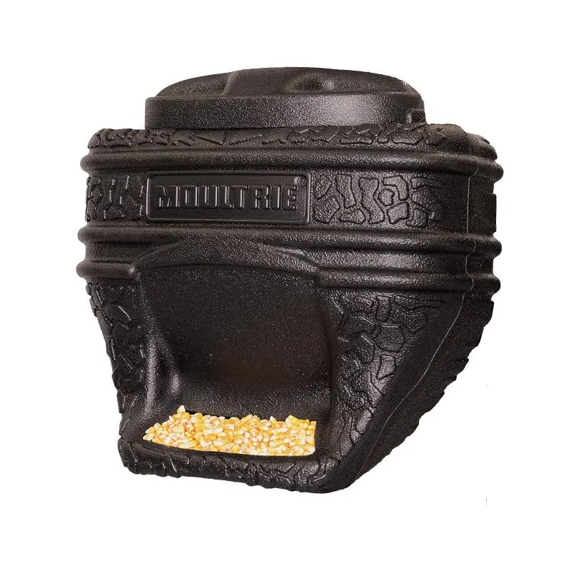 Moultrie Mfg-15068 Wildlife Feed Bin – 40-Pound Capacity Hopper, Durable Black Plastic Construction 1