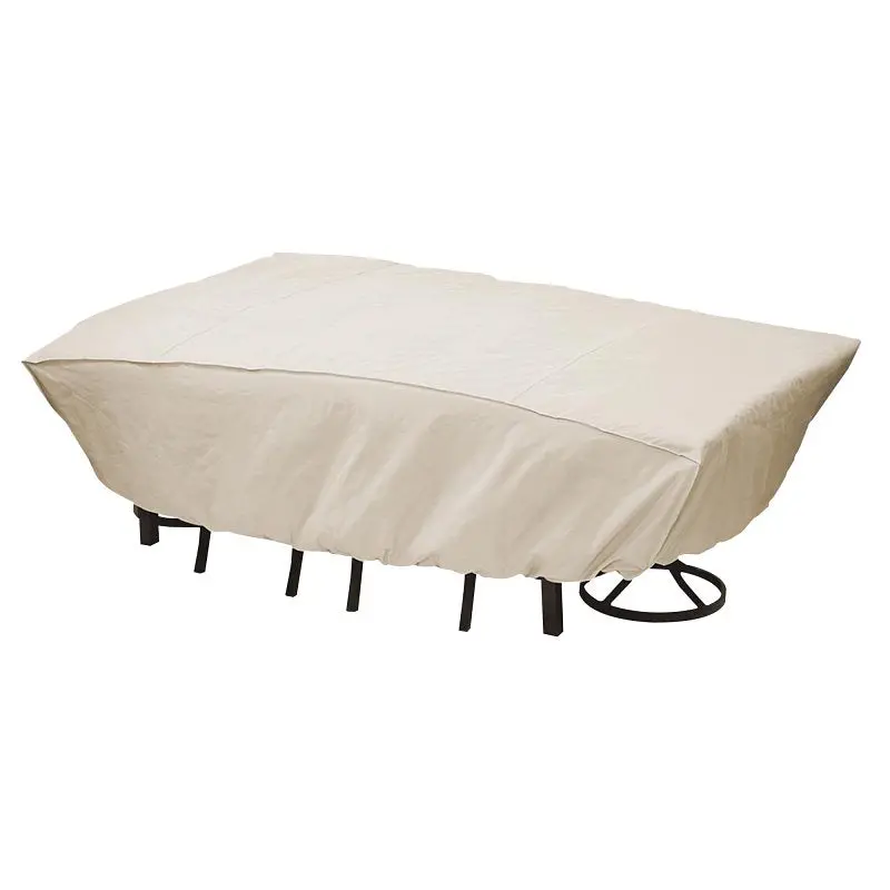 Mr. Bar-B-Q Taupe Elastic-Fit Furniture Cover For Small Outdoor Items – 8.66" L × 12.8" W × 15.95" H 1