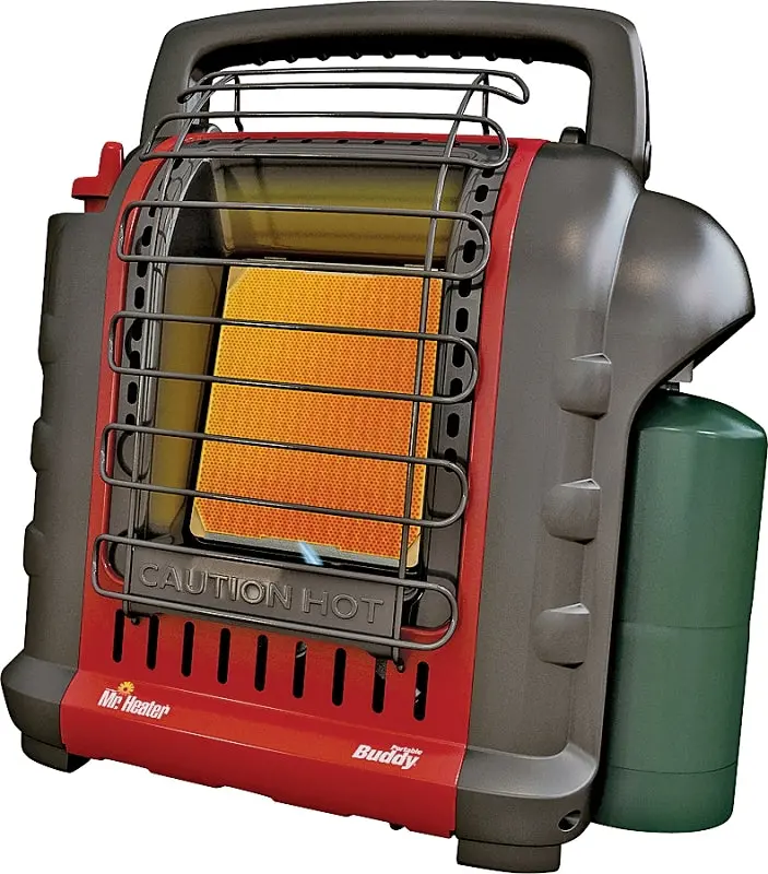 Mr. Heater F232000 Portable Buddy Propane Heater – 4,000–9,000 Btu Adjustable Output, Gray/Red 1