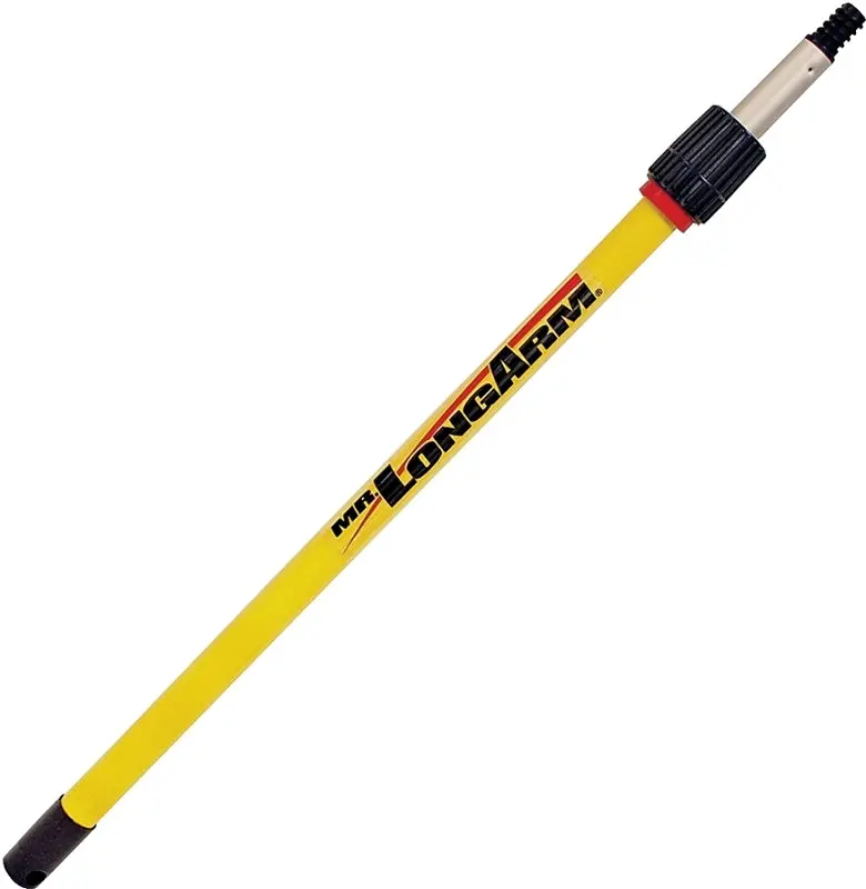 Mr. Longarm Pro-Pole 3216 Adjustable Extension Pole – 8–15.3 Ft, Aluminum Core With Fiberglass Fluted Handle 1