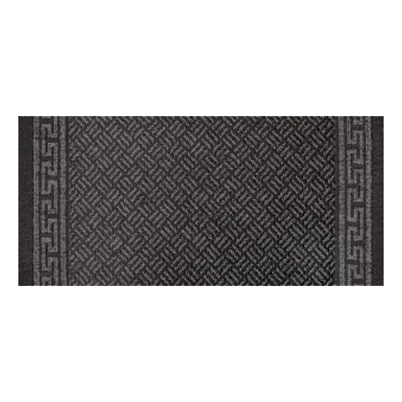 Multy Home Greek Key Runner Rug – 60 Ft X 26 In, Polyester, Modern Gray Design 1