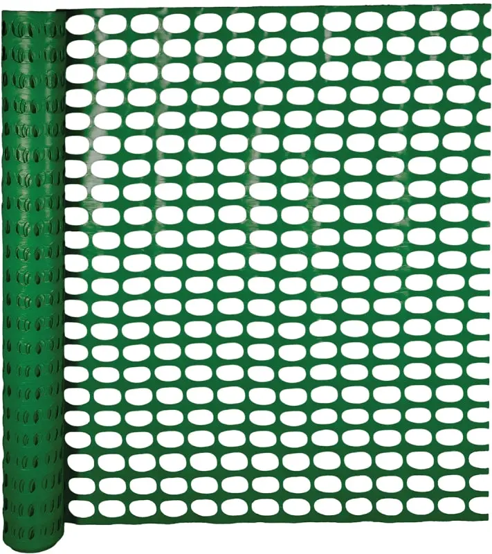 Mutual Industries Snow Fence – 100-Foot Polyethylene Roll, 1.75" × 2.5" Mesh, Green 1
