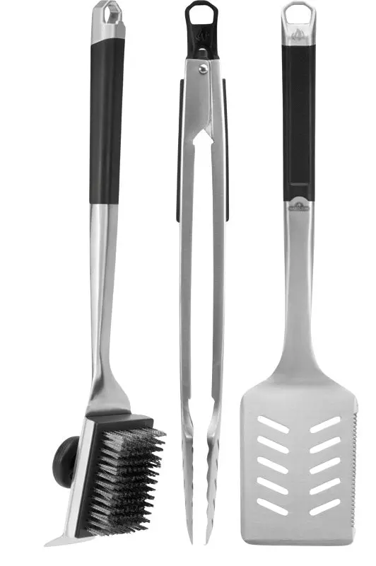 Napoleon Pro Series Gatl006 Stainless Steel 3-Piece Tool Set — Ergonomic Slip-Resistant Handles 1