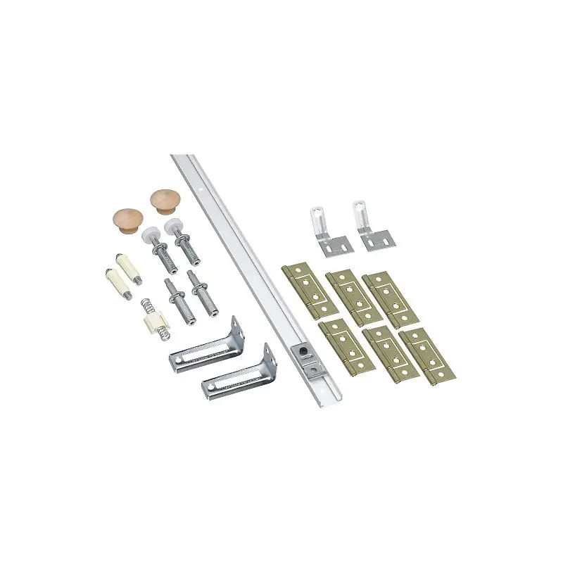National Hardware 48-Inch Bi-Fold Door Hardware Set – Surface-Mount Steel Folding Door Track System 1