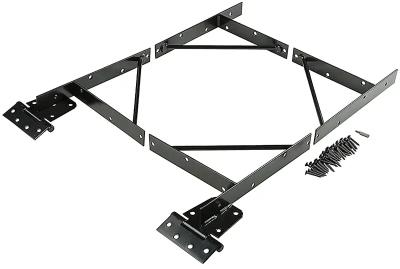 National Hardware Anti-Sag Gate Support Kit – Reinforced Black Hardware For Heavy Gates 1
