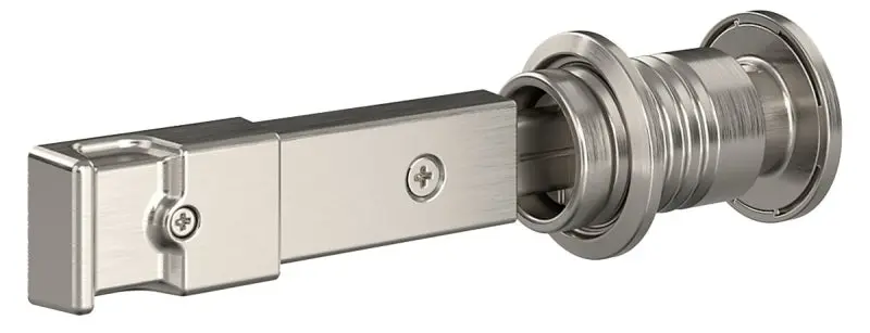 National Hardware Barn Door Lock N700-151 – Satin Nickel Surface-Mount Sliding Door Security Latch 1