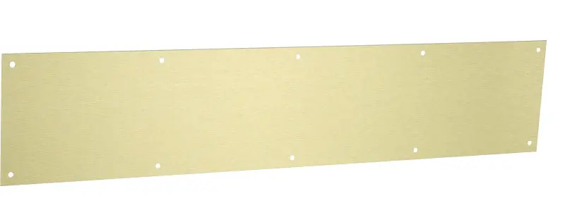 National Hardware Brushed Gold Aluminum Kick Plate – 30-Inch By 6-Inch, 0.04-Gauge 1