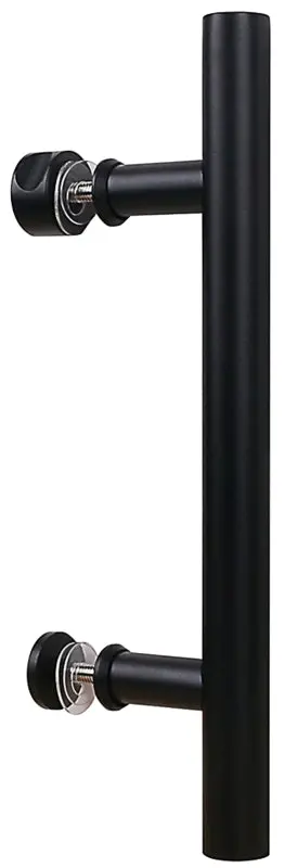 National Hardware Madison Cabinet Pull – 12" Tall, Matte Black Steel Finish 1