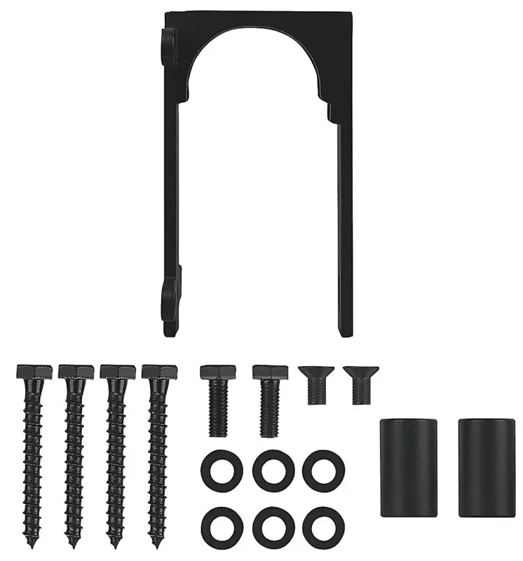 National Hardware Matte Black Steel Bypass Bracket Kit (N700-115) 1