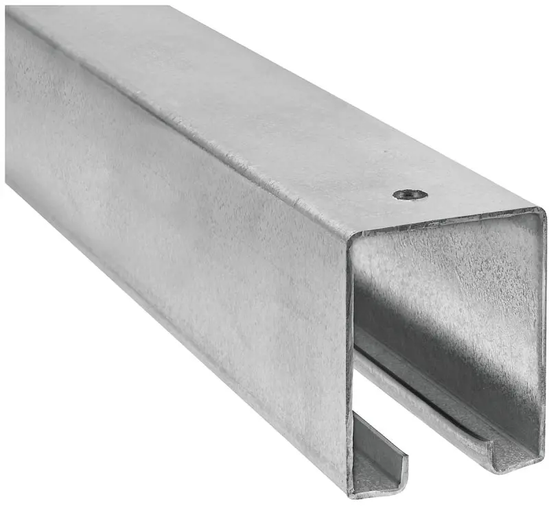 National Hardware N105-676 Galvanized Steel Box Rail – 6 Ft Length, 1-57/64"W × 2-13/32"H 1