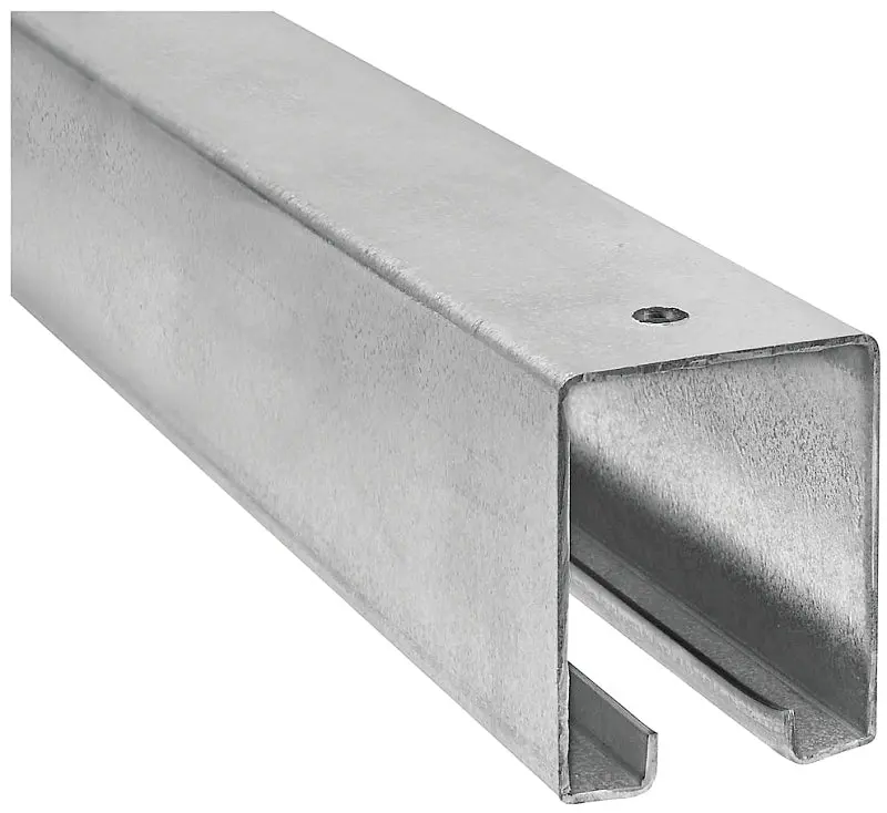 National Hardware N105-726 Galvanized Steel Box Rail – 1-57/64" W × 2-13/32" H × 8 Ft L 1