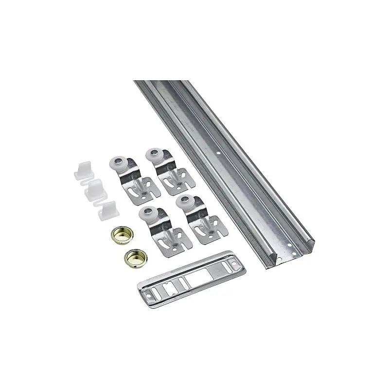 National Hardware N343-137 By-Passing Door Track – Fits Doors 3/4 To 1-3/8 Inches Thick 1