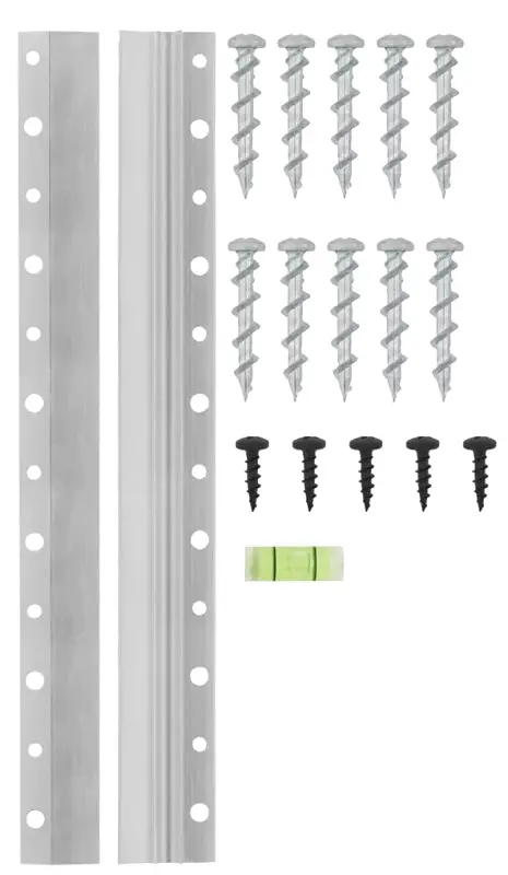 National Hardware Pb2564 Anodized Aluminum Clip Strip – N260 Series Mounting Track 1