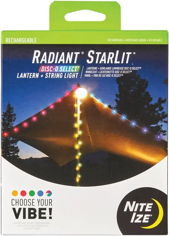 Nite Ize Radiant Rslrl-07S-R8 String Light Lantern – 70-Led, Warm White Output 1