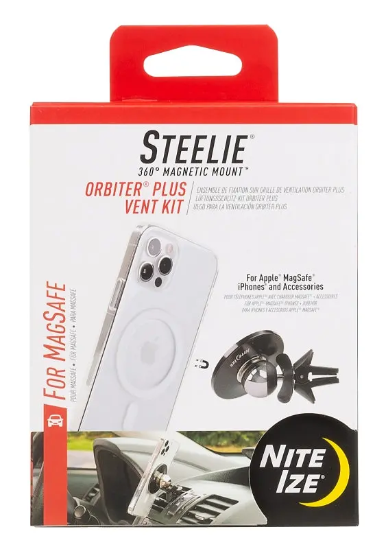 Nite Ize Steelie Stomsv2K-01-R8 Vent Mount Kit – Tension-Based Smartphone Holder For Vehicle Air Vents 1