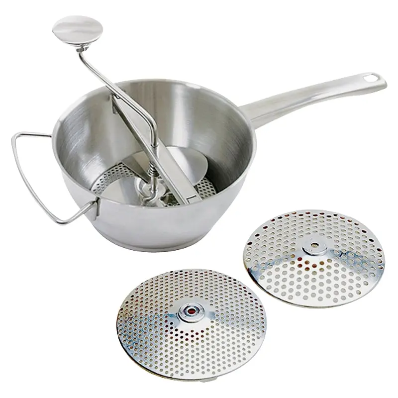 Norpro 595 Stainless Steel Manual Food Mill – 2-Quart Capacity, Ergonomic Crank Design 1