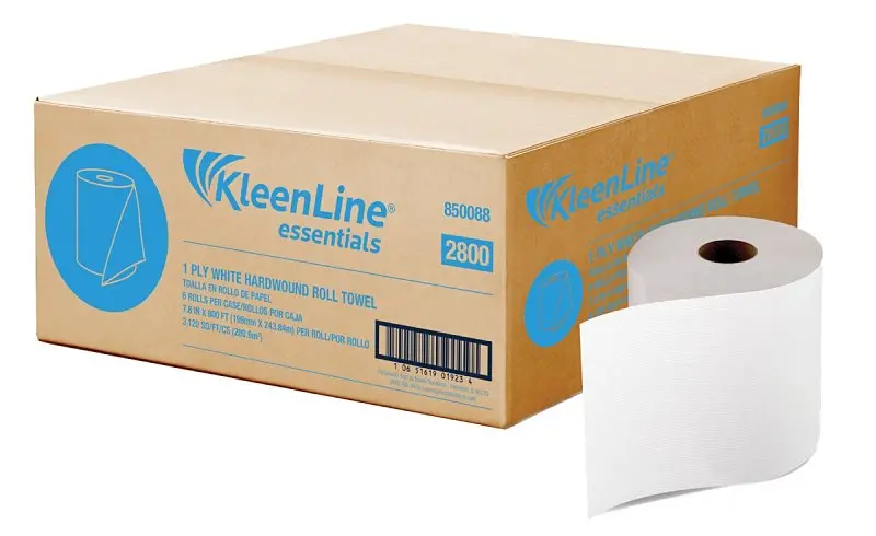 North American Paper 893606 Industrial Wiper Towel – 800-Foot Roll, 7.87-Inch Width, Single-Ply, High-Absorbency 1